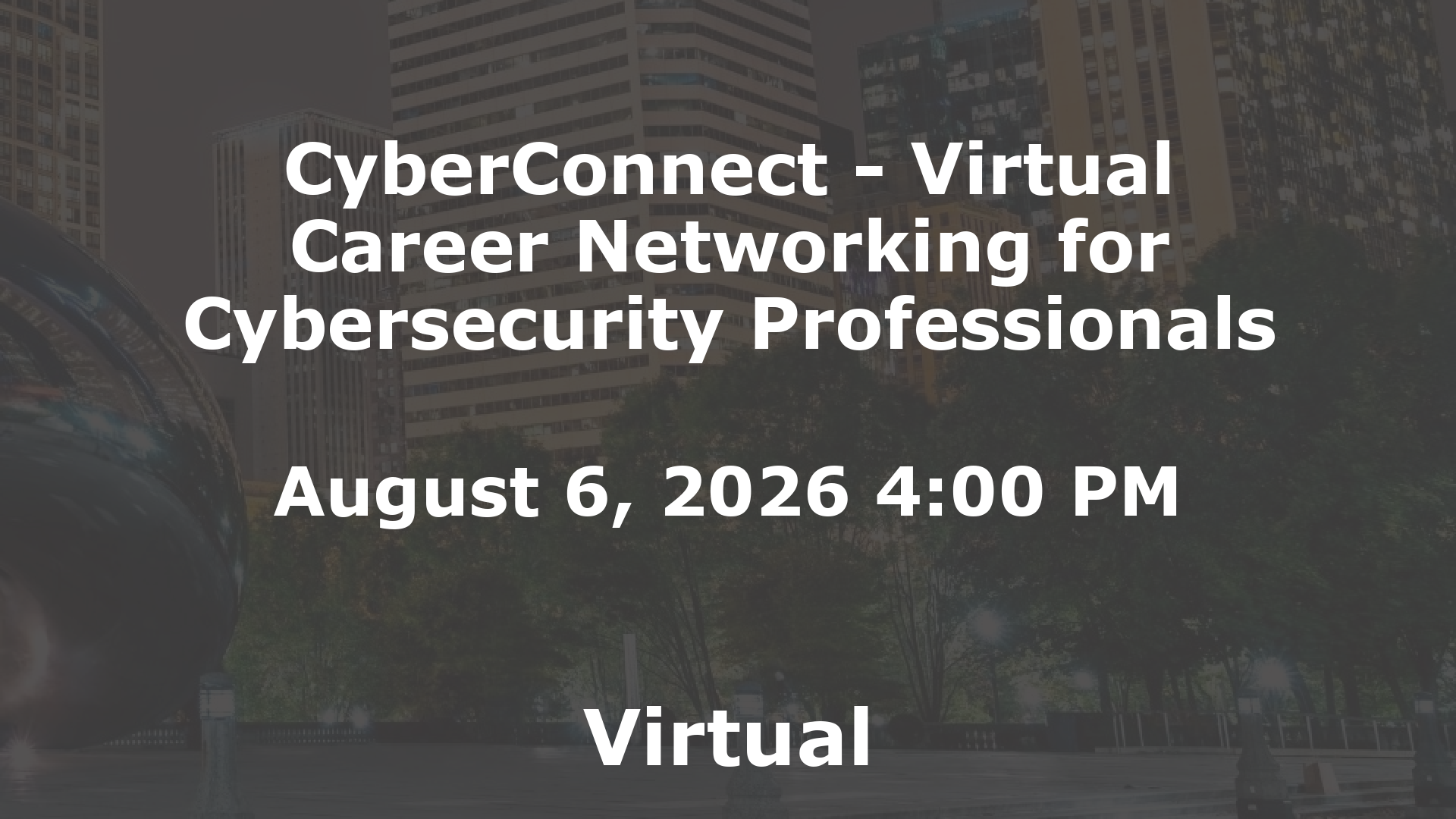 CyberConnect - Virtual Career Networking for Cybersecurity Professionals event image
